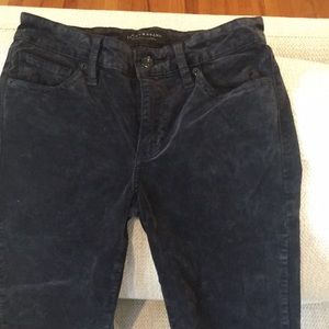 Lucky Brand Brooke black velvet skinny jean